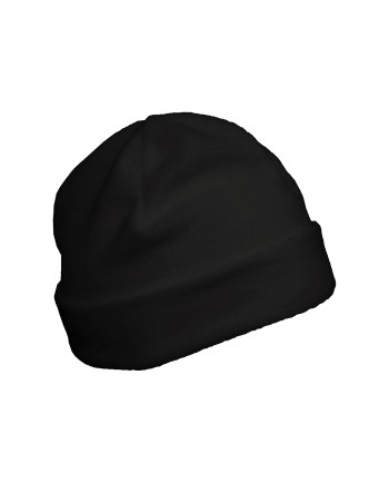 Recycled microfleece beanie with turn-up 2