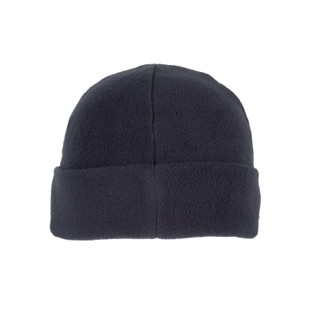 Recycled microfleece beanie with turn-up