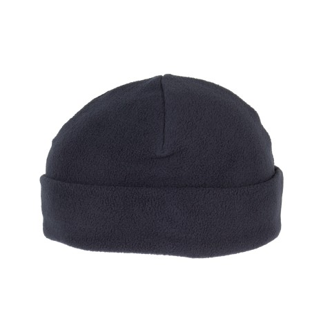 Recycled microfleece beanie with turn-up