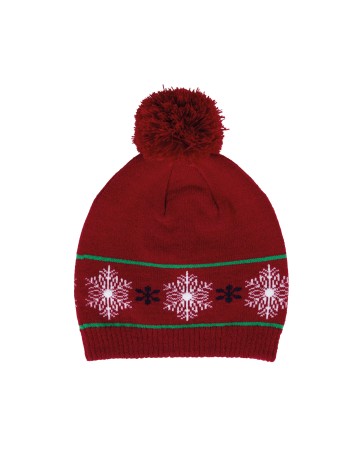 Beanie with Christmas patterns 2