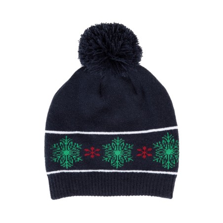 Beanie with Christmas patterns