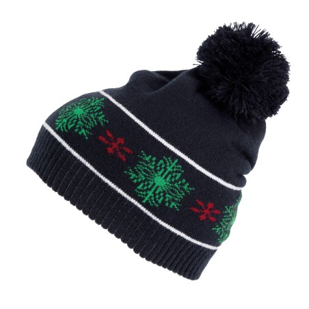 Beanie with Christmas patterns