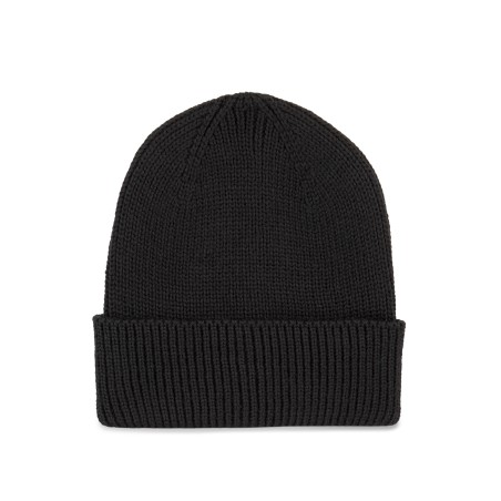 Ribbed beanie with turn-up