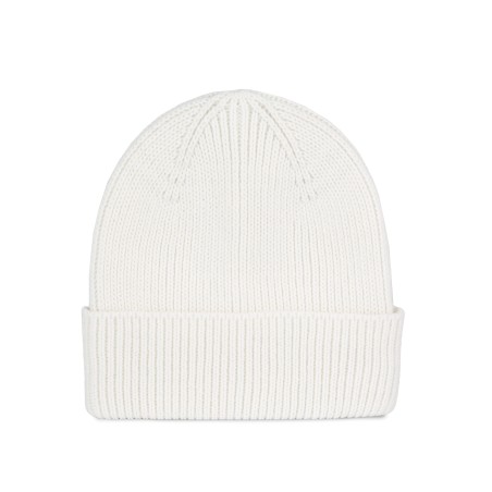 Ribbed beanie with turn-up