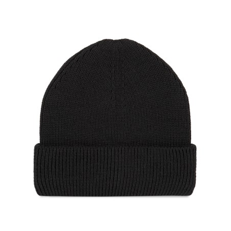 Ribbed beanie with double turn-up