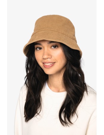 Eco-friendly unisex corduroy bucket hat