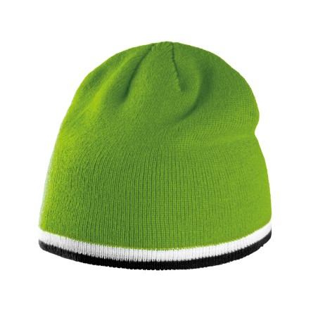 Gorro con tira bicolor contrastada