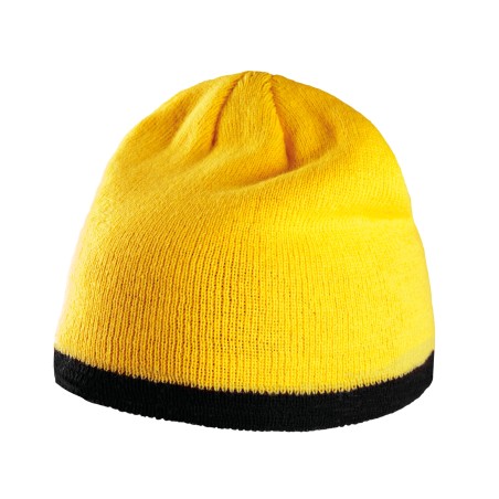 Gorro con tira bicolor contrastada