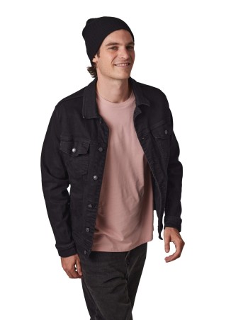 Rib-knit beanie