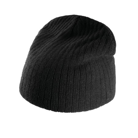 Rib-knit beanie
