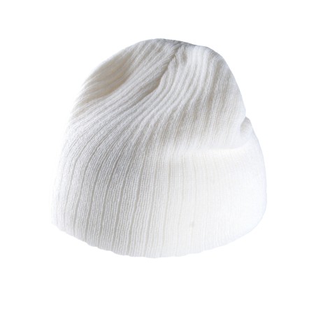 Gorro de punto acanalado
