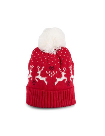 Gorro de Navidad con diseño de renos 2