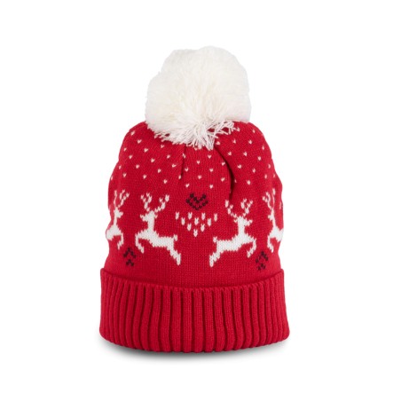 Gorro de Navidad con diseño de renos