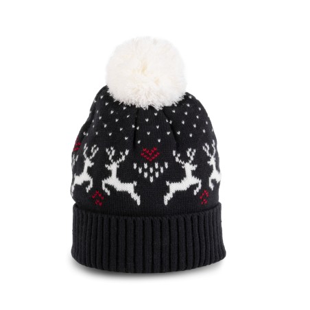 Gorro de Navidad con diseño de renos