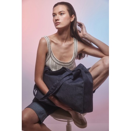 Bolsa shopper denim grande