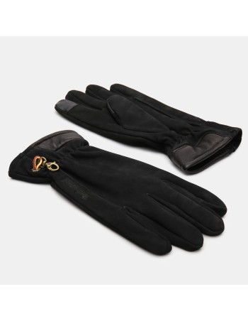 Nubuck glove with touch tips