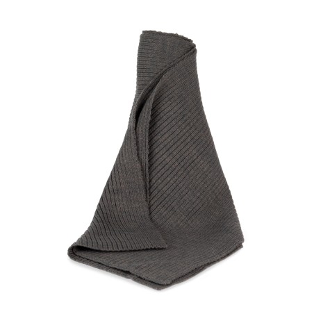 Ribbed knit scarf