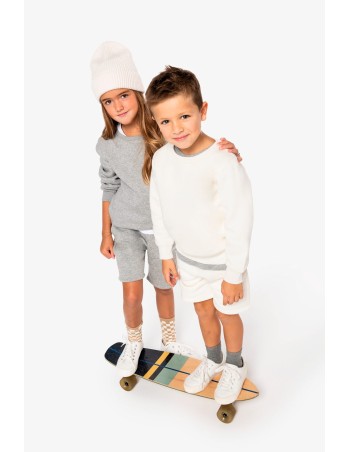 Eco-friendly Kids\\\' round neck sweatshirt