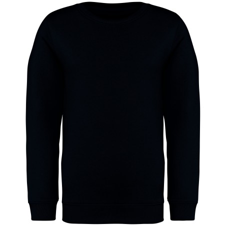 Sudadera ecorresponsable cuello redondo infantil