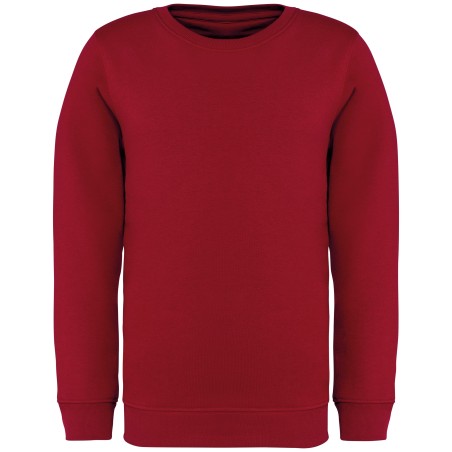 Sudadera ecorresponsable cuello redondo infantil