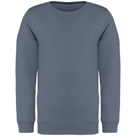 Sudadera ecorresponsable cuello redondo infantil