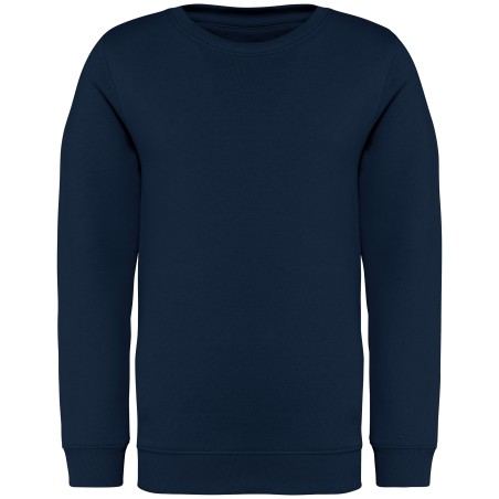 Sudadera ecorresponsable cuello redondo infantil