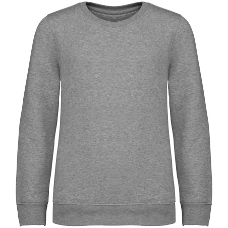 Sudadera ecorresponsable cuello redondo infantil