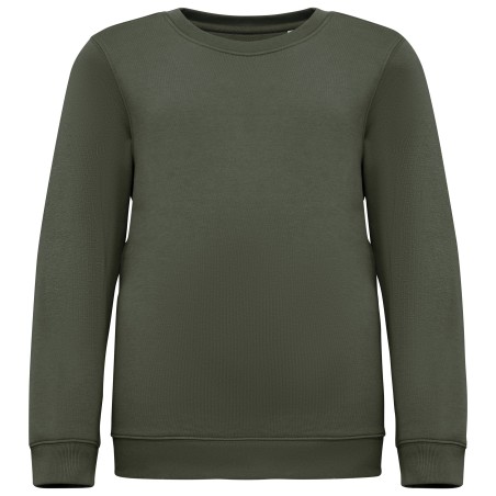 Sudadera ecorresponsable cuello redondo infantil