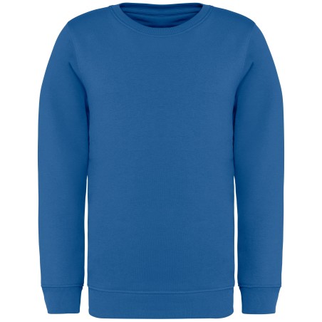 Sudadera ecorresponsable cuello redondo infantil