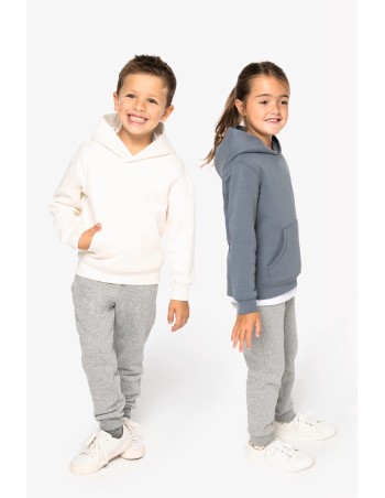 Sudadera  ecorresponsable con capucha infantil