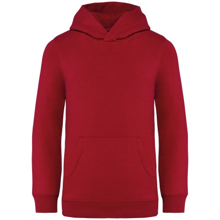 Sudadera  ecorresponsable con capucha infantil