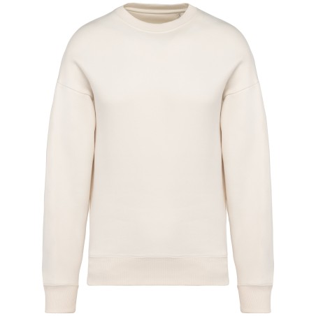 Sudadera ecorresponsable cuello redondo oversize unisex