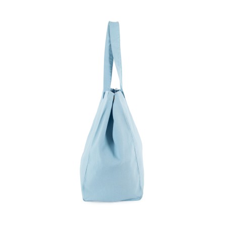 Bolsa shopper de algodón efecto lavado