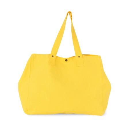 Bolsa shopper de algodón efecto lavado