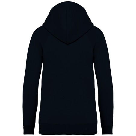 Sudadera ecorresponsable con capucha y mangas raglán mujer