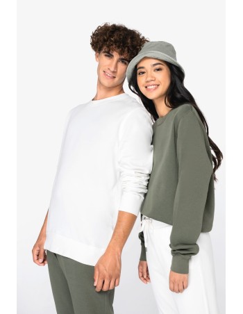 Sudadera ecorresponsable de cuello redondo French Terry...