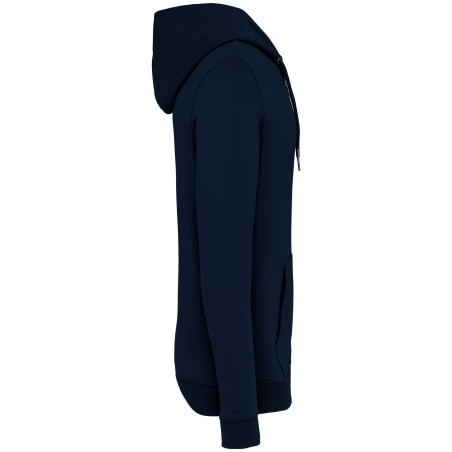 Sudadera ecorresponsable con cremallera y capucha unisex
