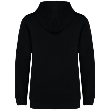 Sudadera ecorresponsable con capucha y cremallera infantil