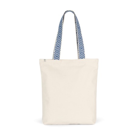 Recycled flat bottom shopping bag