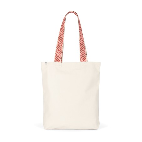 Recycled flat bottom shopping bag