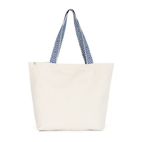 Large recycled flat bottom shopping bag