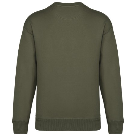 Sudadera cuello redondo oversize unisex