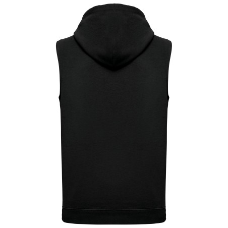 Sudadera con capucha sin mangas unisex