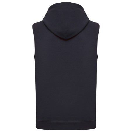 Sudadera con capucha sin mangas unisex
