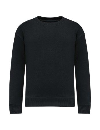 Sudadera ecorresponsable de cuello redondo oversize infantil 2
