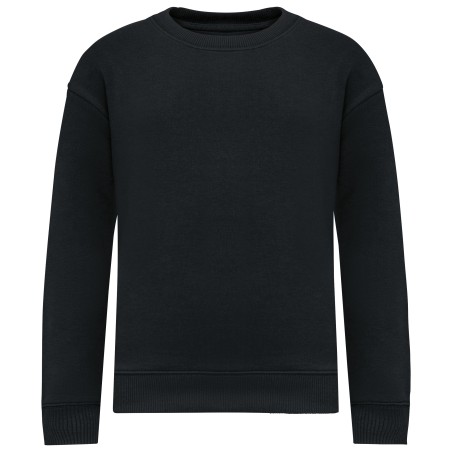 Sudadera ecorresponsable de cuello redondo oversize infantil