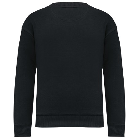 Sudadera ecorresponsable de cuello redondo oversize infantil