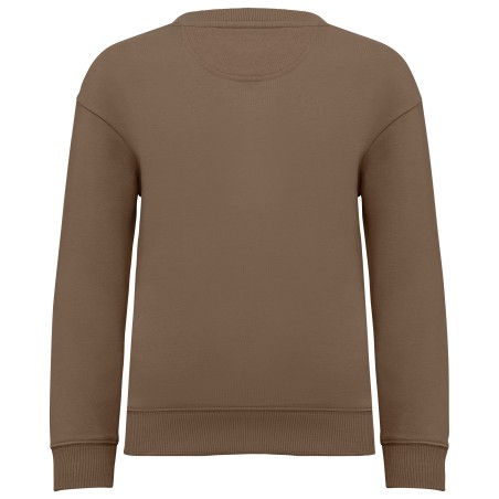Sudadera ecorresponsable de cuello redondo oversize infantil