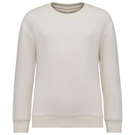 Sudadera ecorresponsable de cuello redondo oversize infantil
