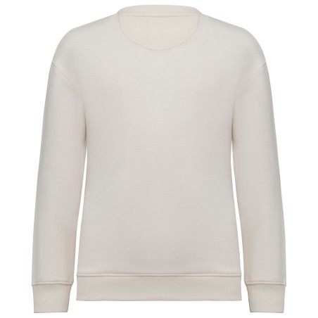 Sudadera ecorresponsable de cuello redondo oversize infantil